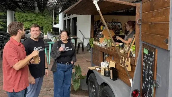 Kickr Careers Team at a Food Truck
