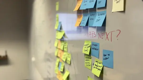 Kickr Careers Whiteboard during meeting